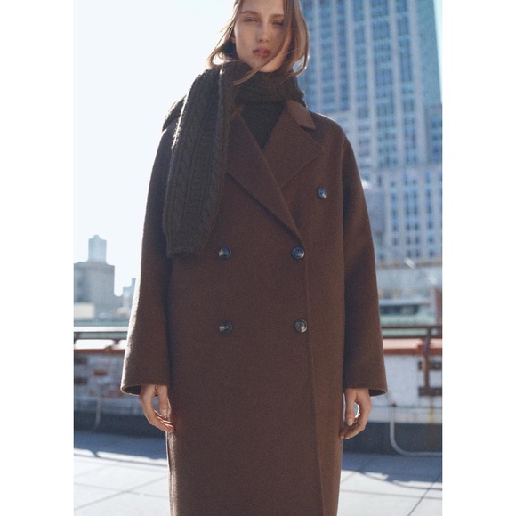 Mango Picarol Handmade Wool Coat NWT - Picture 2 of 14